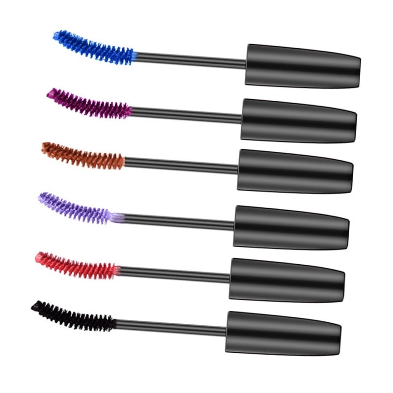 CANIGHT 6PCS Colorful Waterproof Mascara Set Curling and Smudge-proof Eyelash Makeup for Ladies - Image 1