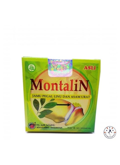 Montalin Valentino, a treatment for joint and bone pain and gout, consists of 10 pieces