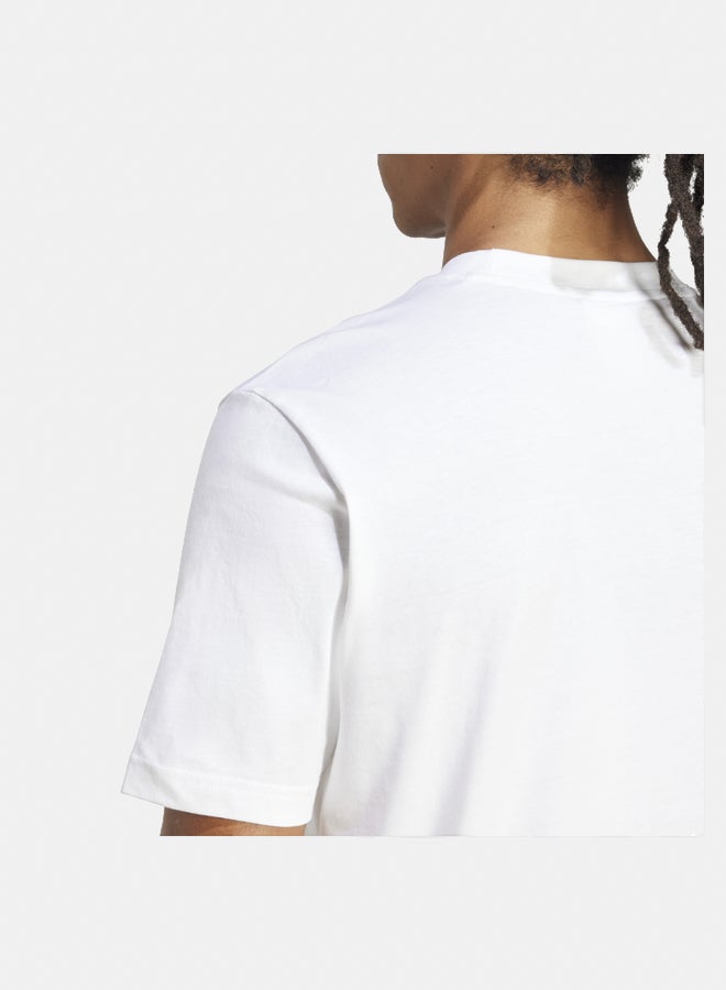 Adidas Essentials Small Logo Single Jersey T-Shirt  - Image 3