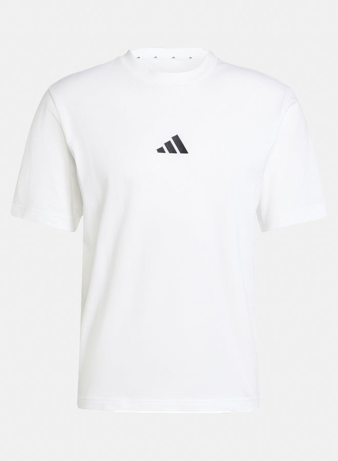 Adidas Essentials Small Logo Single Jersey T-Shirt  - Image 2