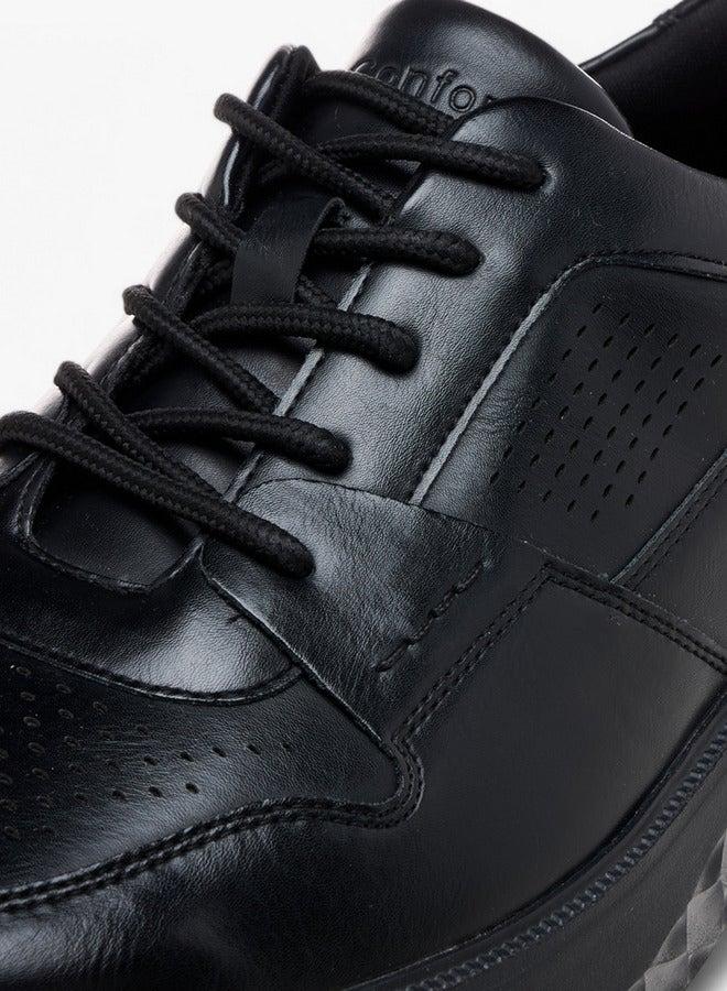 Le Confort Perforated Sneakers with Lace-Up Closure - Image 4