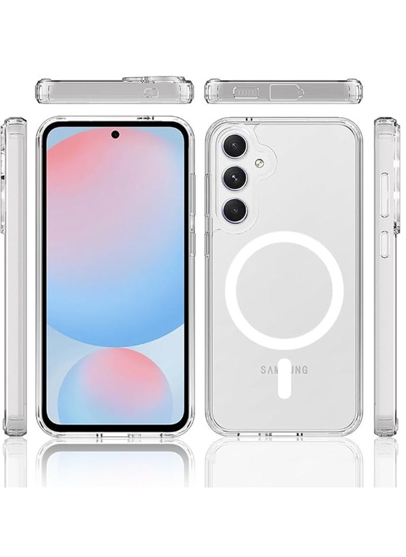 X-level - Case for Samsung Galaxy S24 FE 5G 2024, Magnetic Cover Compatible with MagSafe, Hard Back Slim Shockproof Bumper, Support Wireless Charging - Image 1