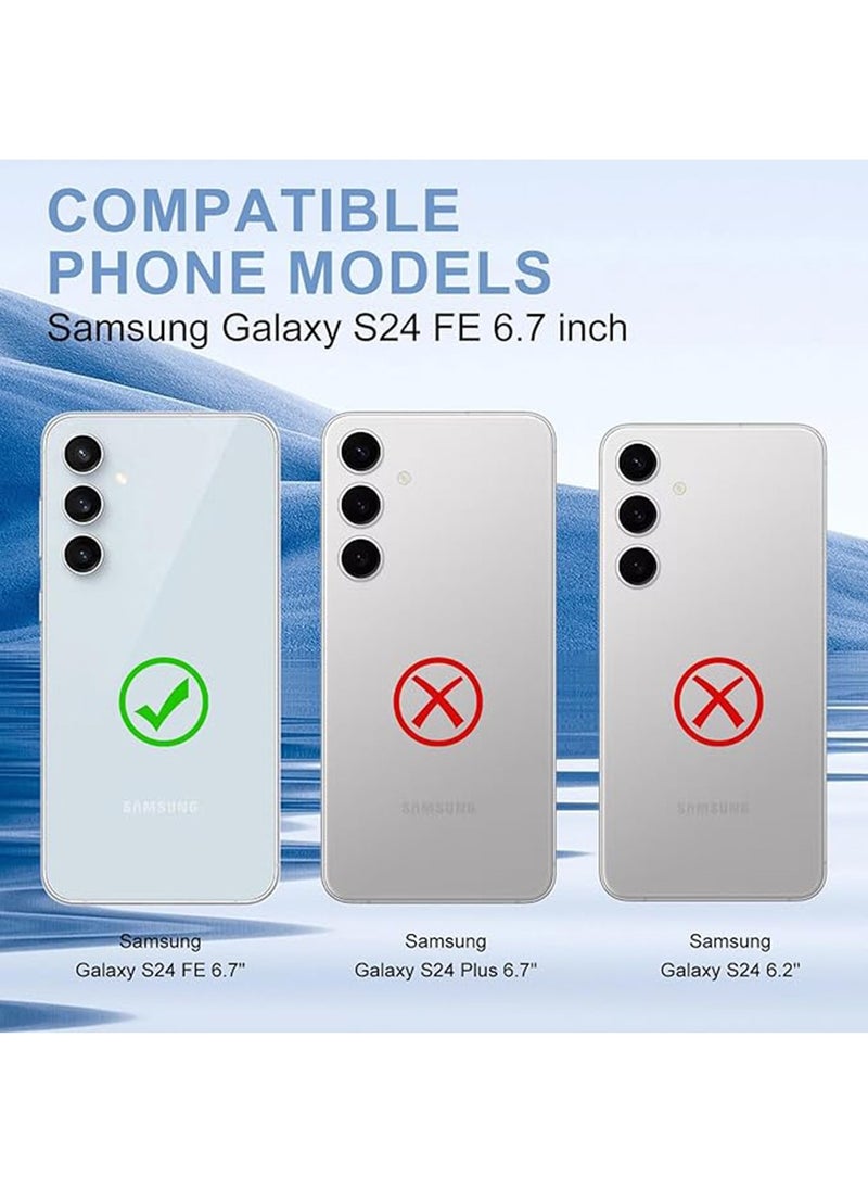 X-level - Case for Samsung Galaxy S24 FE 5G 2024, Magnetic Cover Compatible with MagSafe, Hard Back Slim Shockproof Bumper, Support Wireless Charging - Image 1