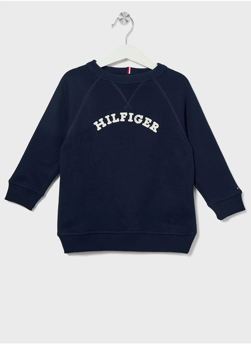 تومي هيلفيغر Youth Monotype Sweatshirt