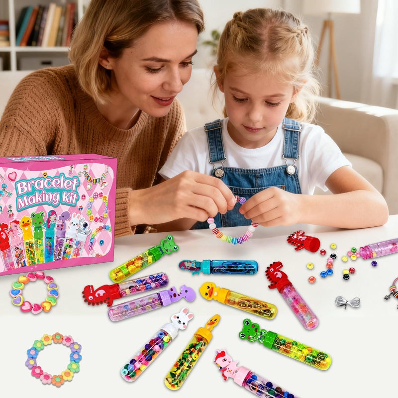 leitait 24 Pack Bracelet Wands,Charm Bracelet Jewelry Making Kit,Arts Crafts for Kids,Unicorn Party Favors Supplies,Goodie Bags Stuffers,Classroom Prizes,Birthday Gifts for Girls Ages 4-8 Years Old - Image 5