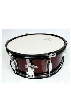 Mike Music 14 x 5.5 Inches Wine Red Snare Drum with Stand by Mike Music - Ideal for Beginners and Professional Drummers  - Image 4