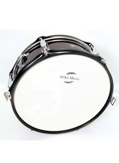 14 x 5.5 Inches Wine Red Snare Drum with Stand by Mike Music - Ideal for Beginners and Professional Drummers