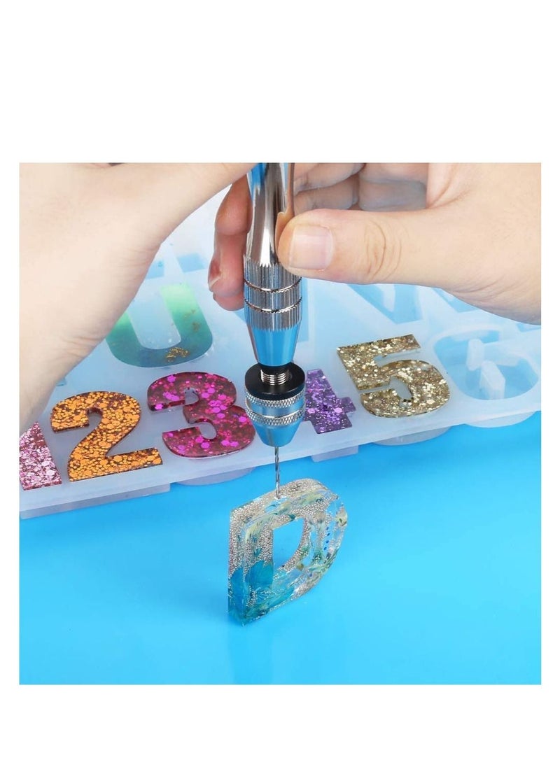 Y&D Pin Vise for Resin Casting Molds,Steel Hand Drill, Drill with 10 PCS Bit,Precision Tools Epoxy Arts Crafts,Wood,Clay,DIY Keychain Jewelry Making  - Image 3
