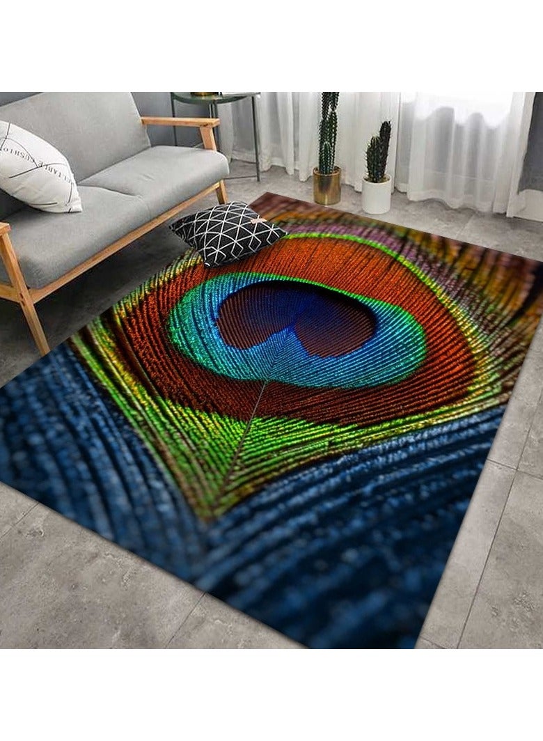 سجادة طاولة قهوة لغرفة المعيشة بتقنية 3D من ألياف البوليستر عالية الجودة