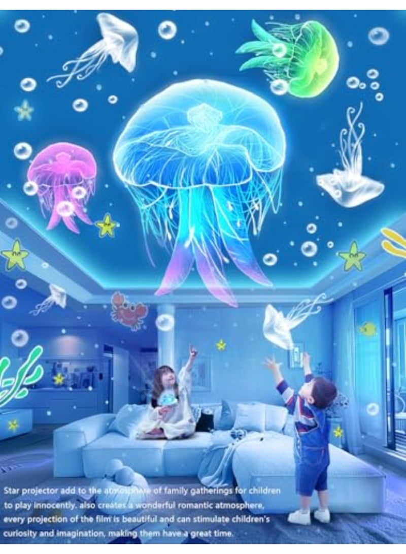 Yalla Pick 21 Film Sets Kids Night Light Projector, Crown Shape Star Projector with 360° Rotation, 3 Brightness Levels and Soothing Music, Kids Birthday Gift Projector Light, Bedroom Atmosphere Lamp for Boys and Girls - Image 5