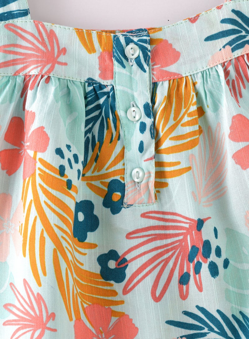 جيلين بلوزة بناتي من الفيسكوز بنمط ربيعي مريح وأنيق - Image 3