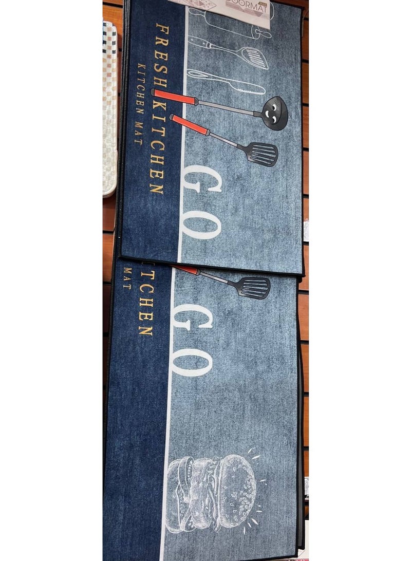 "Anti-Fatigue, Non-Slip, and Waterproof Kitchen Mat – Comfortable Standing Floor Rug, Stain-Resistant & Easy-to-Clean Door Mat, Absorbent Bathroom Mat Set (2 Pieces) – Various Designs & Colors" - Image 5