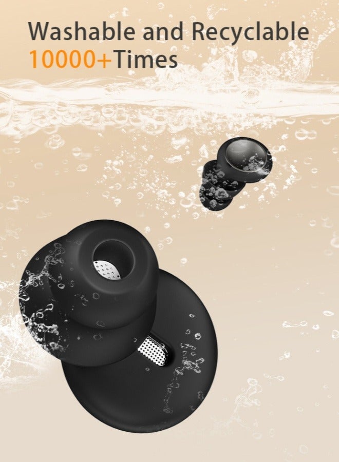 Chabeia 28dB Noise Reduction Earplugs – Reusable Silicone Sleep Ear Plugs, Soft & Comfortable for Side Sleepers, Eco-Friendly Design  - Image 3