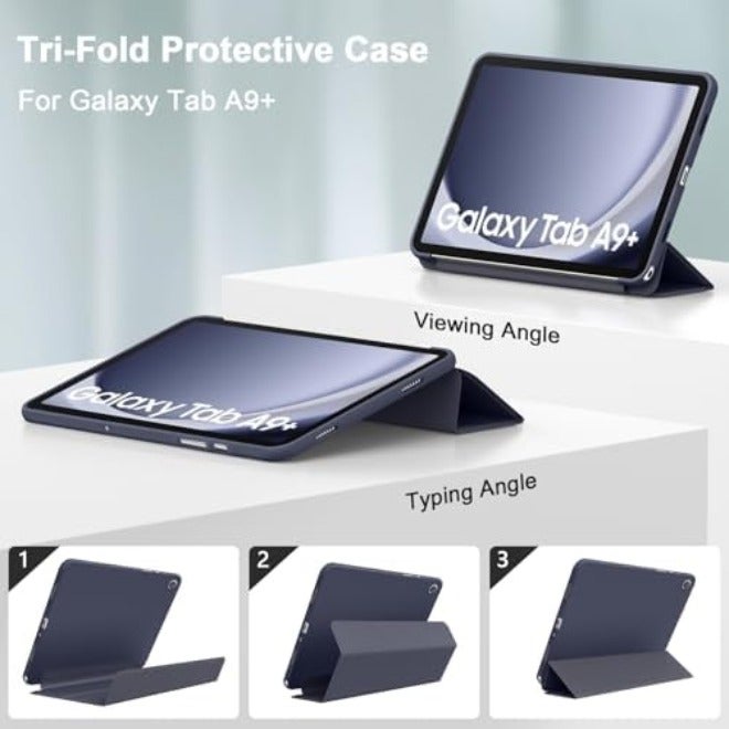 Demark Case for Galaxy Tab A9+11 inch 2023 Cover, Slim Stand Hard Back Shell Protective Cover with Auto Wake/Sleep for for Tab A9 Plus Tablet (SM-X210/X216/X218) (Lavender) - Image 5