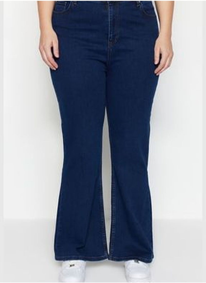 trendyol Indigo High Waist Flare Jeans  - Image 4