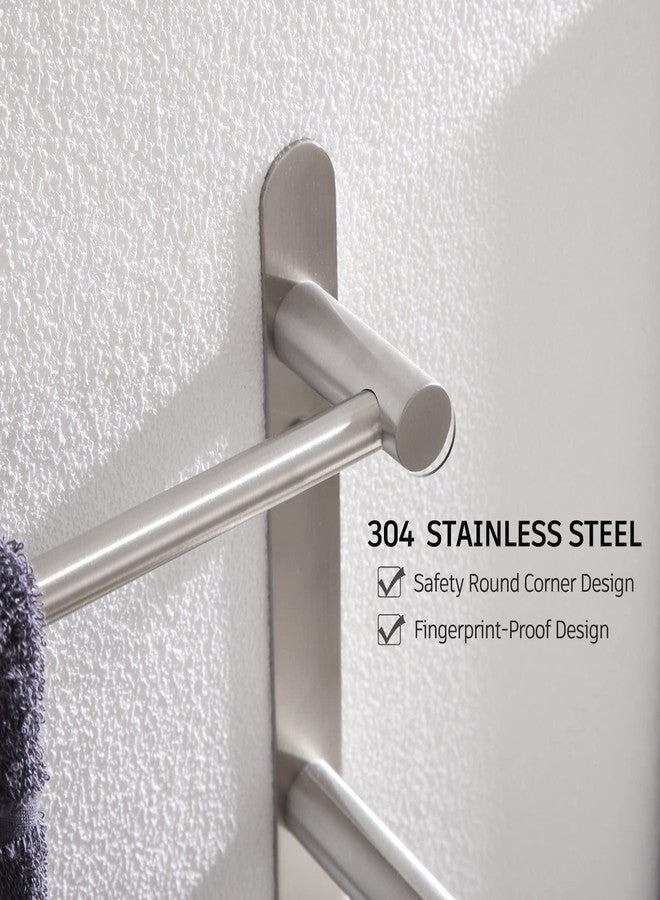 KOKOSIRI Bath Towel Bars Stainless Steel Bathroom 3-Tiers Ladder Towel Rack Wall Mount Towels Shelves, Brushed Nickel, B5002BR-L24 - Image 3