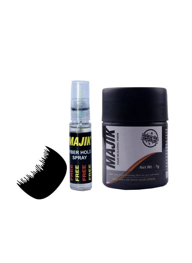 MAJIK - 100% Human Hair Fiber For Unisex (Natural Black) 7 Gram Pack Of 1 - Image 1