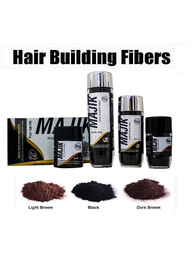 MAJIK - 100% Human Hair Fiber For Unisex (Natural Black) 7 Gram Pack Of 1 - Image 1