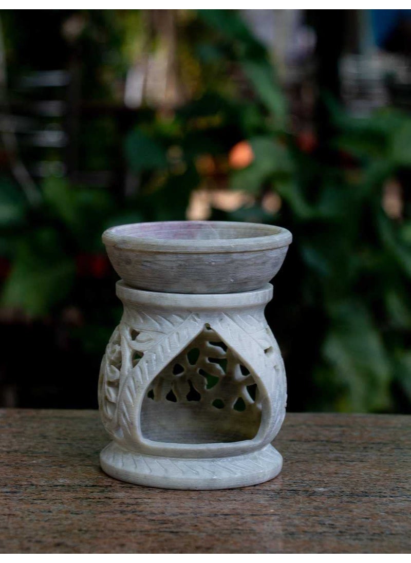 Kishore Arts Kishore Arts Filigree Stone Aroma Oil Diffuser Lamp for Home Decor  - Image 3