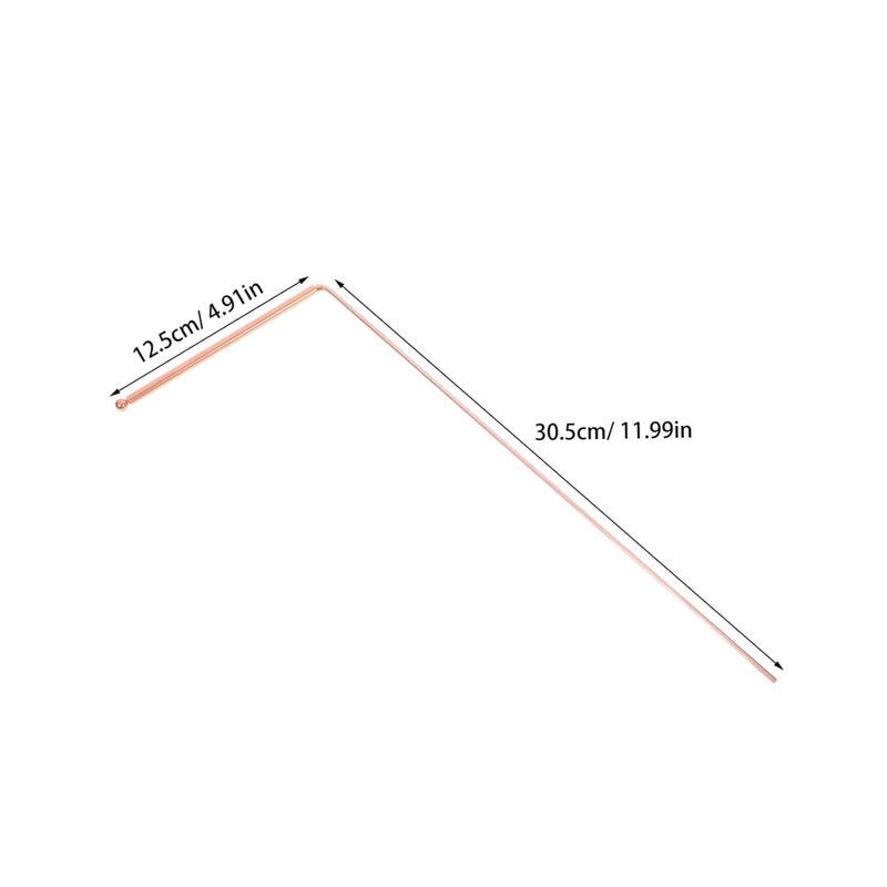 Copper Dowsing Rods Set High Precision Divining Tools for Water Detection Treasure Hunting - Image 3