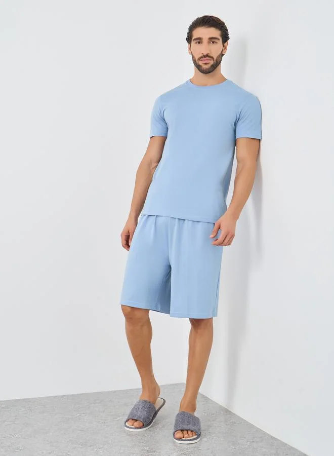 Styli Styli Graphic Print T-Shirt and Shorts Pyjama Set
