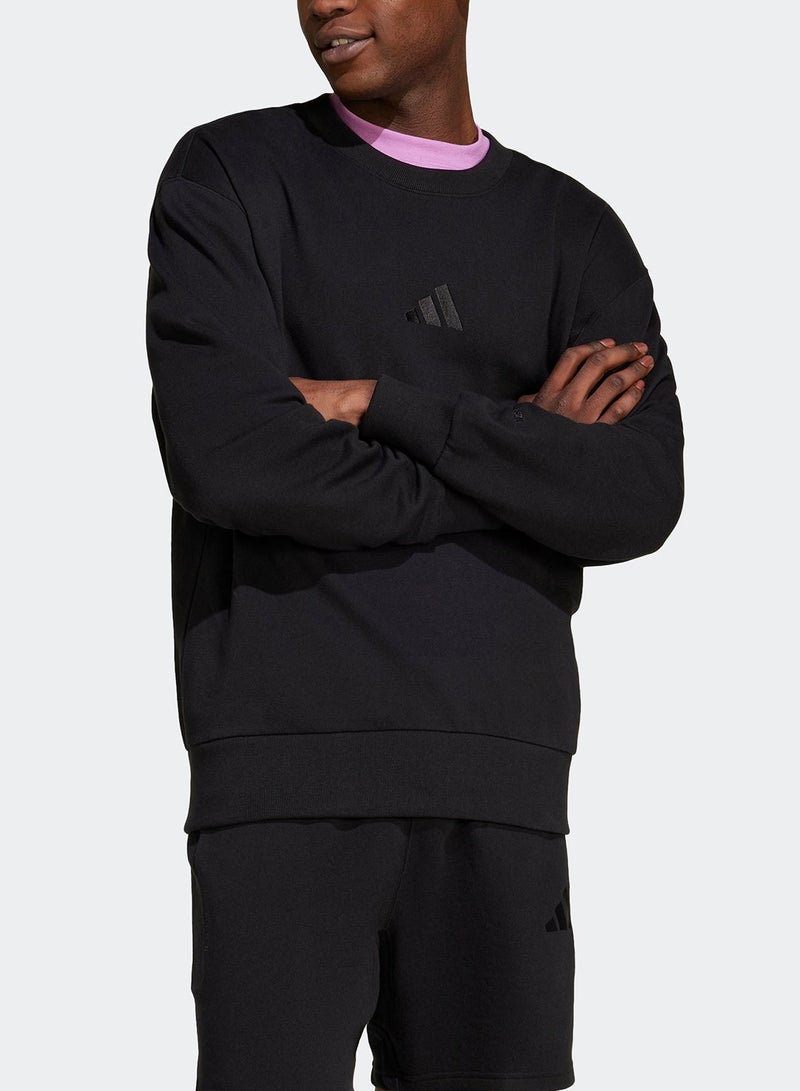 Adidas All Szn French Terry Crew Sweatshirt - Image 4