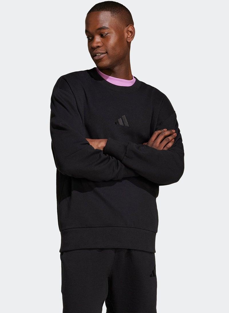 Adidas All Szn French Terry Crew Sweatshirt - Image 3