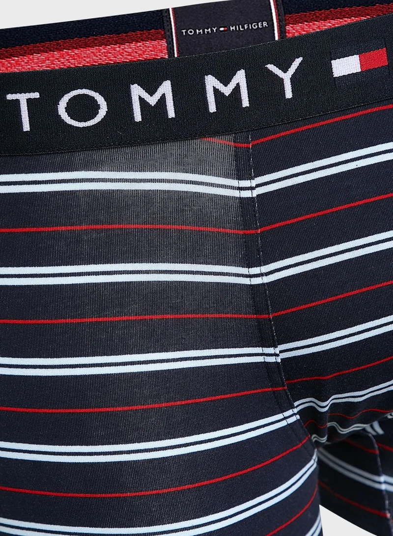 TOMMY HILFIGER Striped Logo Band Trunks