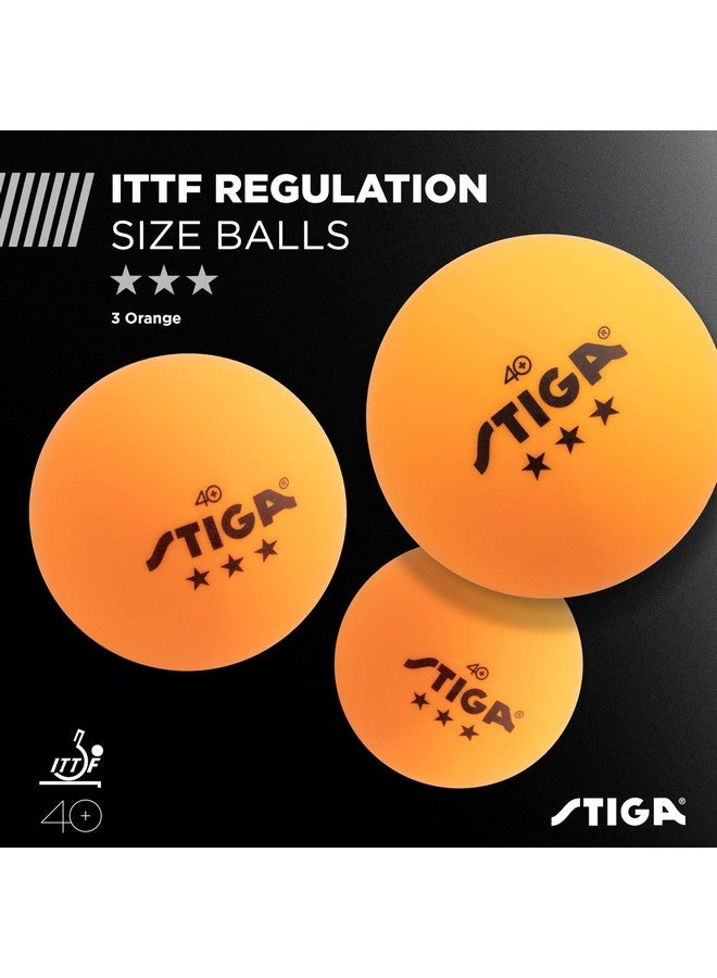 Stiga Performance 2 Player Ping Pong Set - 2 Table Tennis Rackets, 3 - 3 Star Orange Balls Included - Image 5