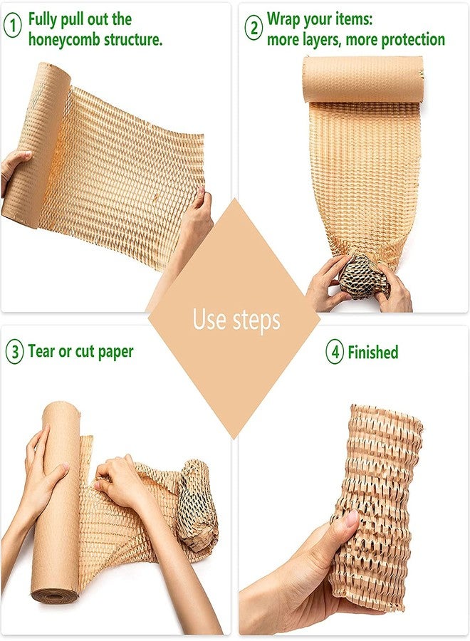 Devshree Dev® Eco-Friendly imported Virgin Primium Strong 90 GSM Expandable Honeyycomb Kraft Paper bubble Wrap Packaging roll (15" × 20 mtr) (10m × 2) Expanded up to 26 mtr (90 GSM) - Image 5