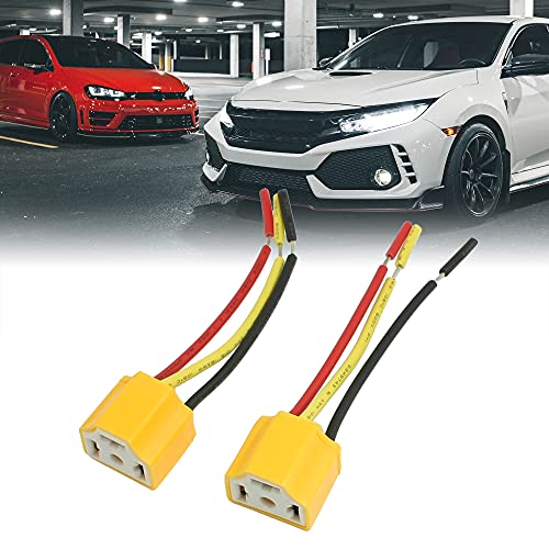 uxcell Car Auto Headlight Connector H4 Lamp Bulb Socket 2 Pcs - Image 2