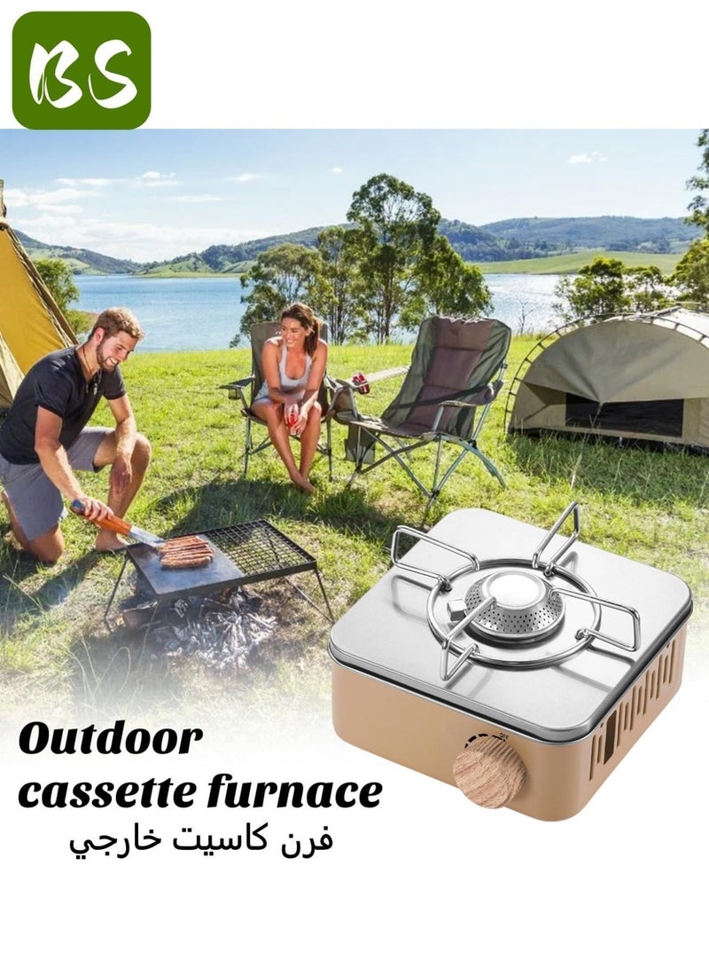 BS Ultra-light, portable, and versatile gas stove | emergency gas stove、camp stove、camping accessories、camping stove、portable gas stove、portable stove | Stable and windproof | Powerful flame and 3-second ignition | No power required | 75% smaller than conventional stoves | Suitable for camping, fishing, and indoor cooking - Image 4
