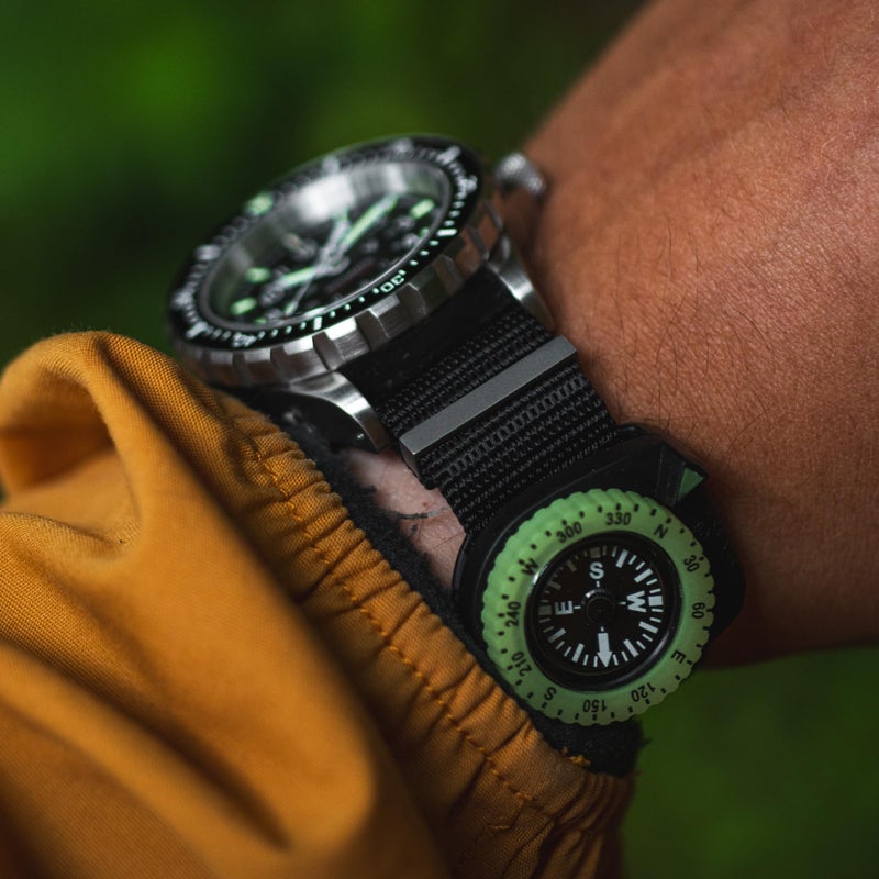 Marathon Military Grade Clip-On Wrist Compass | Glow in The Dark Luminous Bezel | SERE Survival Evasion Resistance Escape | Northern Hemisphere Version - Image 5