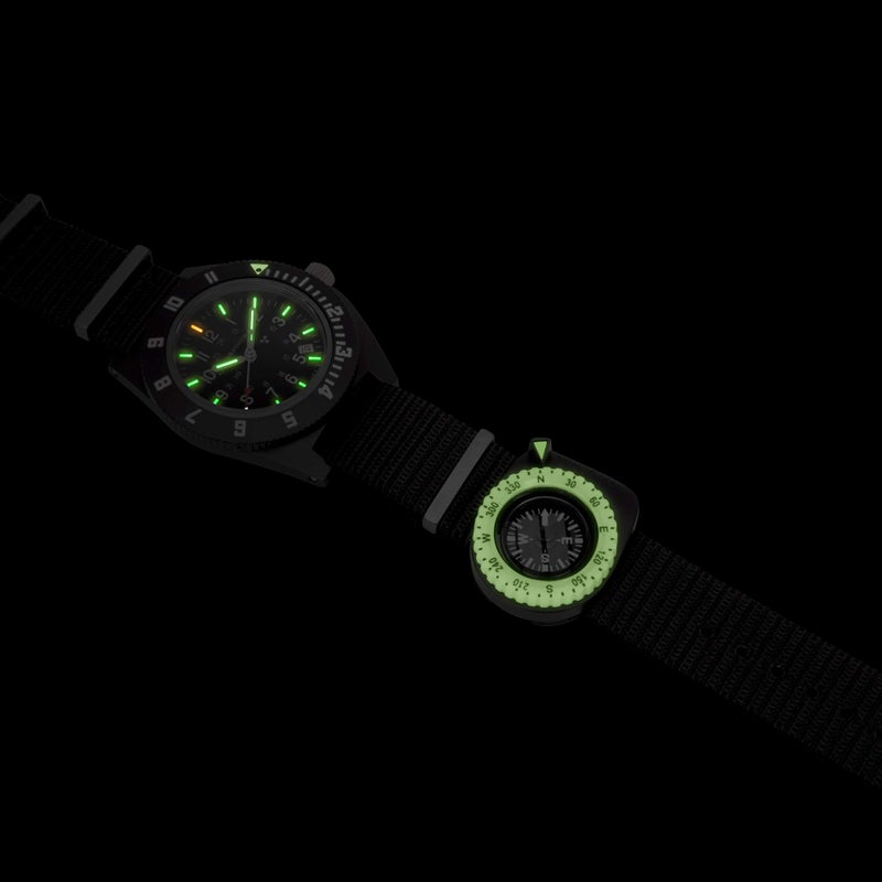 Marathon Military Grade Clip-On Wrist Compass | Glow in The Dark Luminous Bezel | SERE Survival Evasion Resistance Escape | Northern Hemisphere Version - Image 3