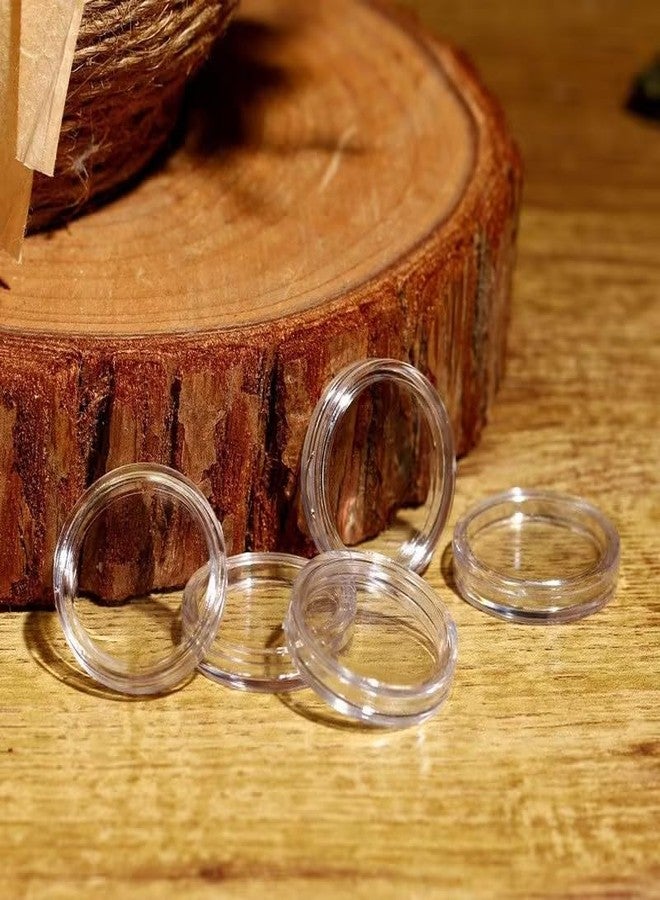 Pxiryanlow 10PCS Round Coin Holder Storage Capsules,37m Applied Round Clear Cases Coin Storage Capsules Holder Plastic,Forms, Recordkeeping and Money Handling - Image 2