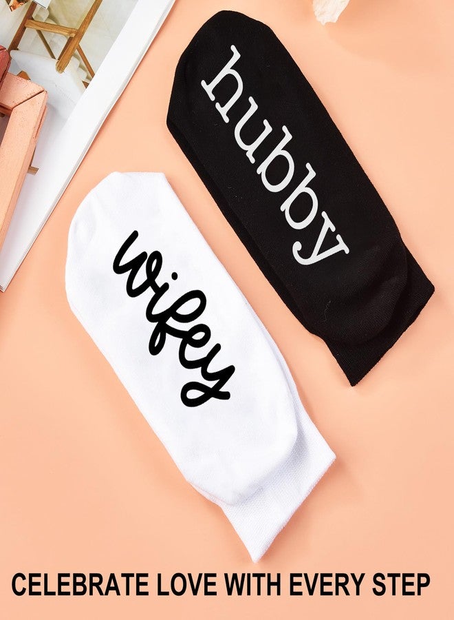 Jacriah Future Hubby and Wifey Socks - Funny Wedding Engagement Gift for Couples, Bride and Groom, Bridal Shower, Honeymoon Present - Image 4