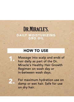 Dr. Miracle's daily moisturizing gro oil blended with vitamins A D E avocado & aloe vera for healthy hair growth 4 ounce - pzsku/ZE33141E4D3AA358804DEZ/45/_/1705583257/935ee1ba-6ea8-483b-9042-b45046fdf5a5