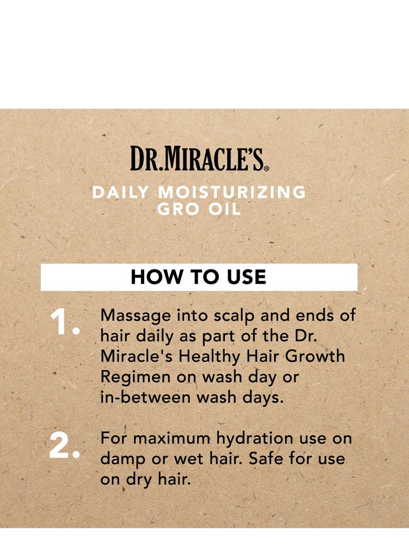 Dr. Miracle's Dr. Miracle's daily moisturizing gro oil blended with vitamins A D E avocado & aloe vera for healthy hair growth 4 ounce - Image 4