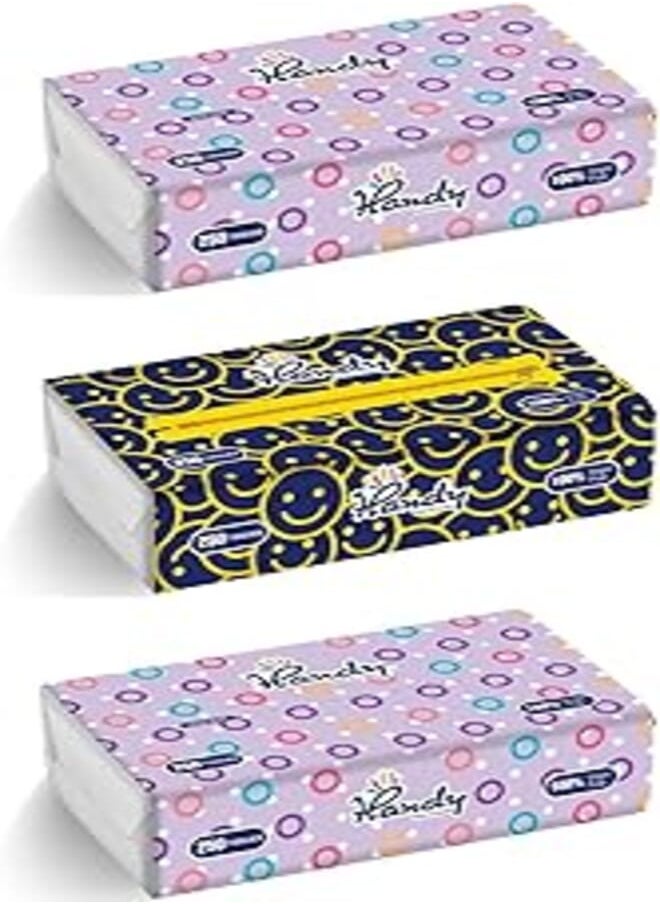 Handy Handy Facial Pack 250 Tissues 3 Ply (Pack of 3) 