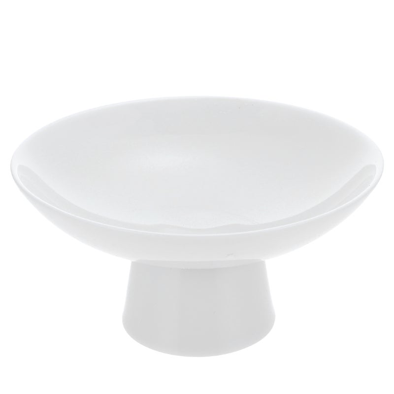 Cake Storage Stand Ceramic Cake Tray High Base Cake Display Tray Snacks Holder - Image 1