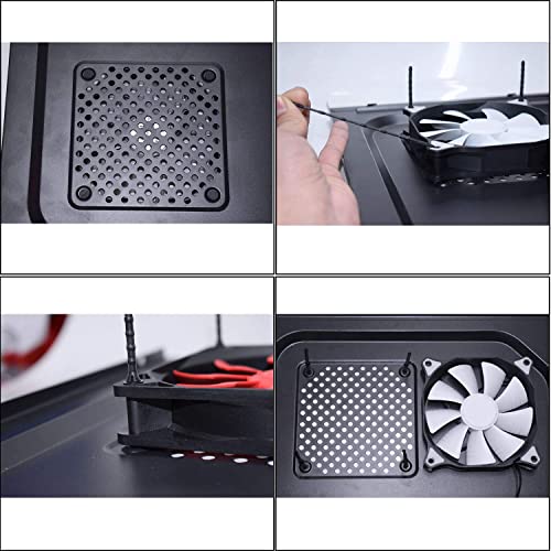 MEETOOT 16PCS Black Rubber PC CPU/Case Fan Mounting Screws Vibration Reducing Anti Noise Screws Fan Rivet XDX-7145 - Image 3
