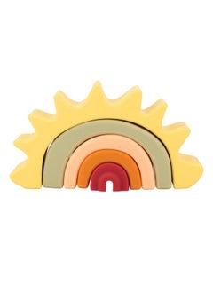 Nuby Soft Silicone Stackable Sun Interactive Toy For Early Development Creativity 12+ Months  - Image 5