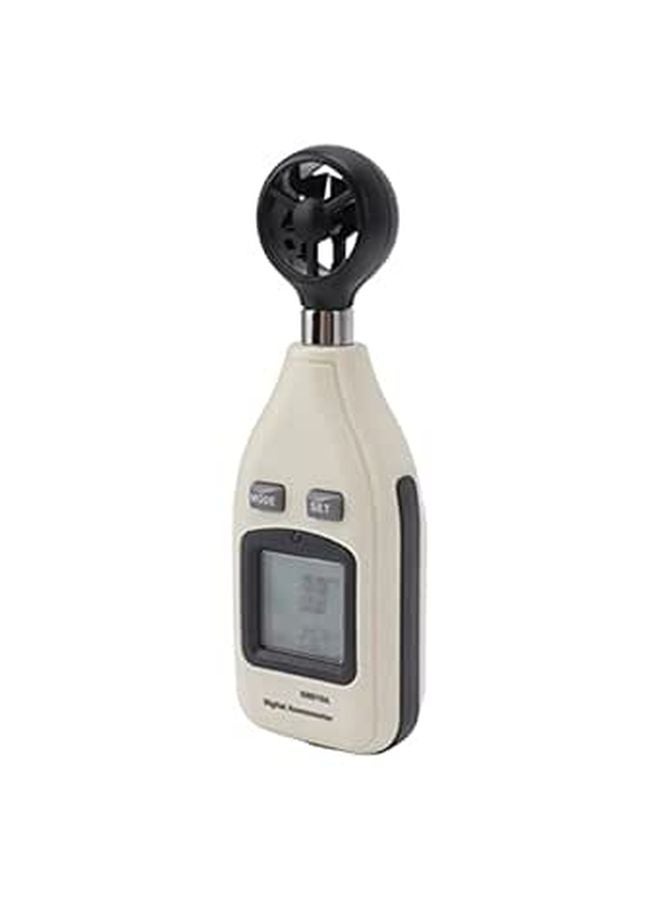 مقياس الرياح الرقمي المحمول بشاشة LCD لقياس سرعة الرياح ودرجة الحرارة للاستخدام الخارجي - Image 1