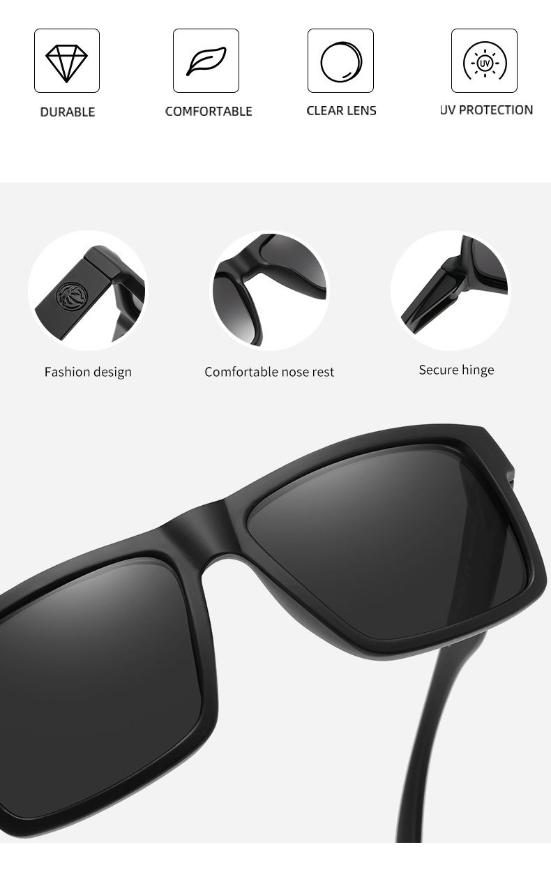 Hot Wave Heat wave Visual Sunglasses Classic Fashion Sunglasses Black - Image 4