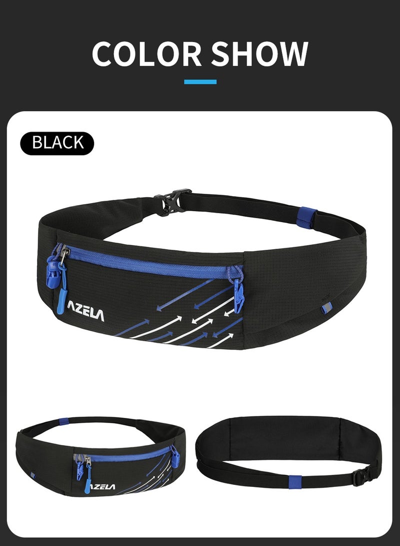 AZELA Water-Repellent Running Waist Pack - Lightweight, Reflective & Adjustable for Sports/Marathon - Image 2