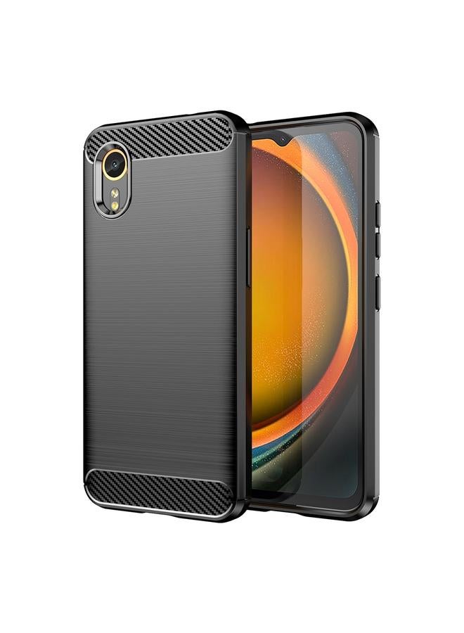اس-توب جراب لهاتف Samsung Galaxy Xcover 7 مصنوع من ألياف الكربون المصقولة والمصنوعة من مادة TPU - Image 1