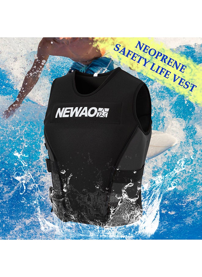 Generic - Adults Life Jacket Neoprene Safety Life Vest for Water Ski Wakeboard Swimming - Image 1