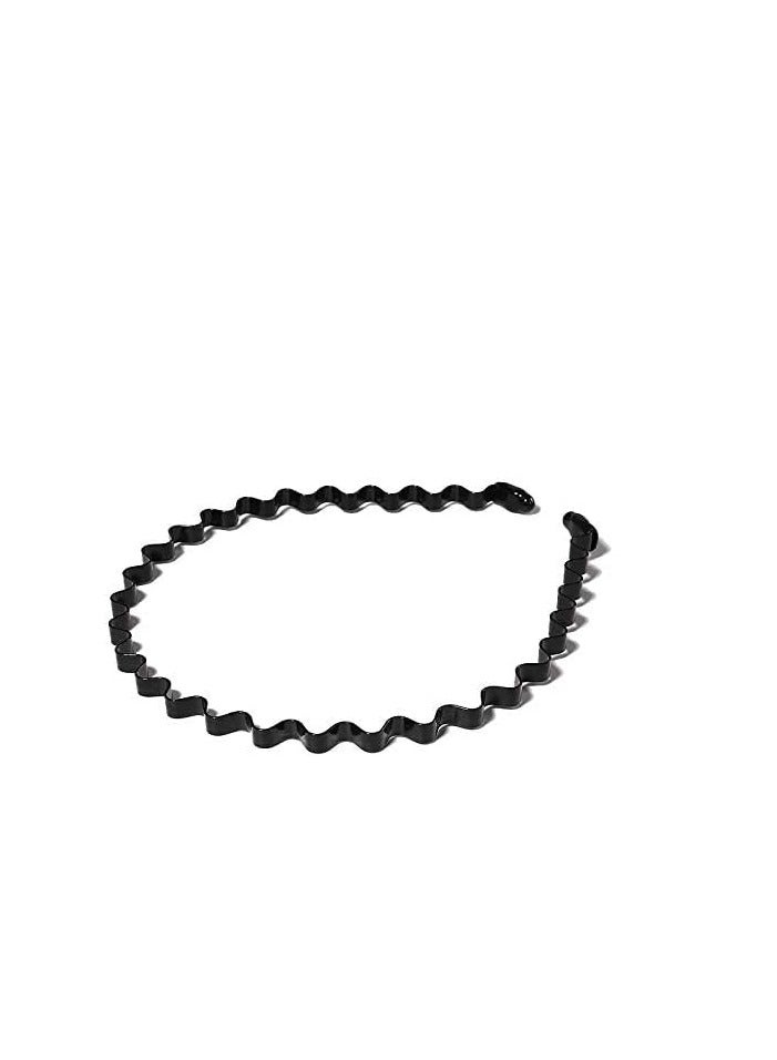 ORiTi ORiTi 5 Pcs Metal Hair Bands, Unisex Wavy Headband Metal Hair Hoop, Metal Spring Wavy Hairband  - Image 3
