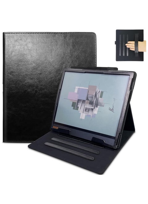 Case Compatible with Onyx Boox Note Air 3C 10.3 inch Paper Tablet - PU Leather Case with Wrist Strap/Pen Holder and Automatic Sleep Wake-up Function