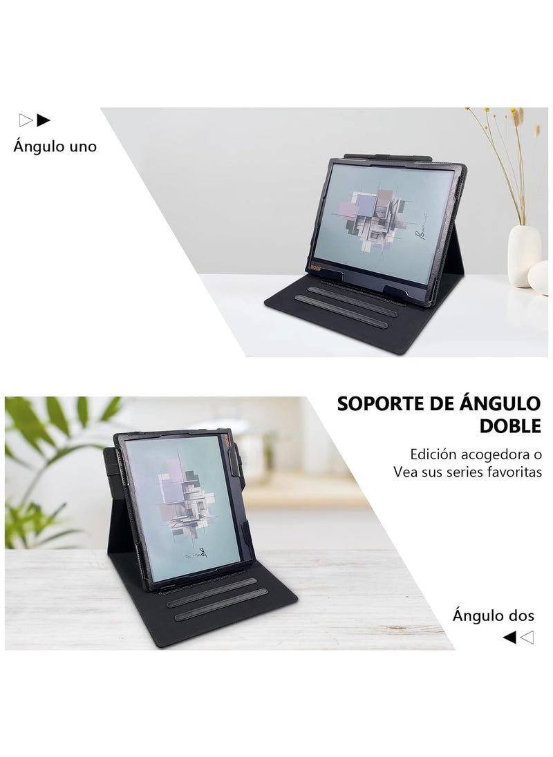 General - Case Compatible with Onyx Boox Note Air 3C 10.3 inch Paper Tablet - PU Leather Case with Wrist Strap/Pen Holder and Automatic Sleep Wake-up Function - Image 1